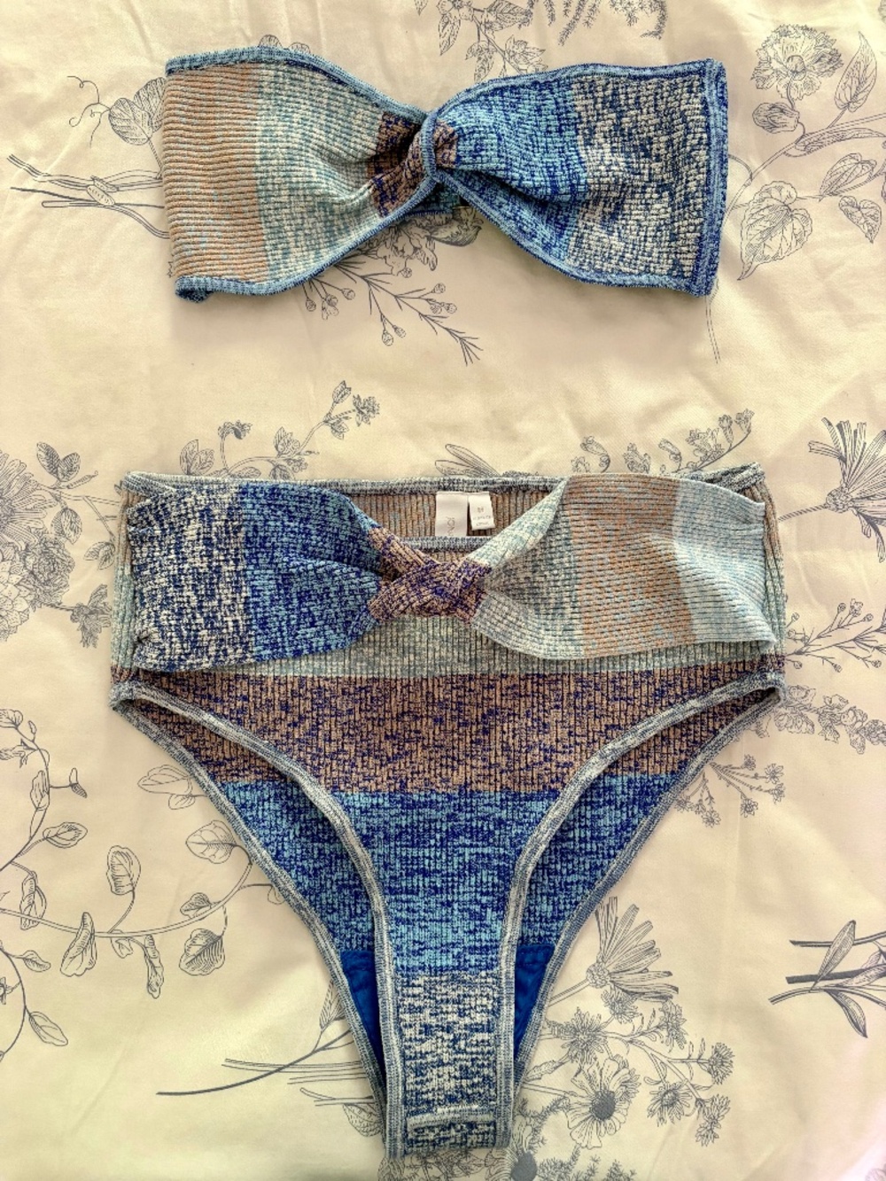 Jonathan Simkhai High Waisted Ribbed Bikini